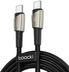 Kabel Toocki USB Type-C - USB Type-C 1 m Black (TXCTT 14-LG01) - obraz 1