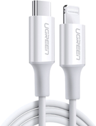 Kabel Ugreen USB Type-C - Lightning 0.5 m White (6957303867479)