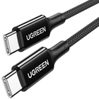 Kabel Ugreen USB Type-C - USB Type-C 1 m Black (6941876212750) - obraz 1