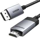 Kabel Ugreen DisplayPort - HDMI 2 m Black (6941876217748) - obraz 1