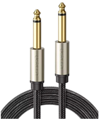 Kabel Ugreen jack 6.35 mm - jack 6.35 mm 3 m Grey (6957303816392) - obraz 1
