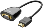 Адаптер Ugreen HDMI - VGA MM10 Black (6957303842537) - зображення 1