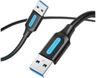 Кабель Vention USB Type-A - USB Type-A 3 м Black (6922794748842) - зображення 1