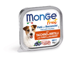 Вологий корм для собак Monge Dog Wet FRUIT Індичка з чорницею