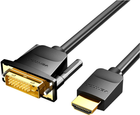 Kabel Vention HDMI - DVI 2 m Black (6922794732827) - obraz 1