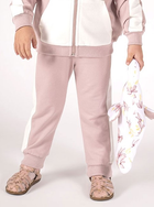 Dziecięce spodnie dresowe dla dziewczynki Nicol 203278 104 cm Beżowe (5905601027157) - obraz 1