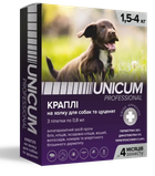 От блох и клещей Unicum PRO - Капли от блох и клещей на холке для собак 1,5-4 кг (UN-085)