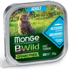 Влажный корм Monge BWild Adult Анчоус 100 г