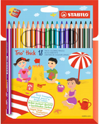 Zestaw ołówków kolorowych Stabilo Trio Thick 18 sztuk (3168070203183) - obraz 1