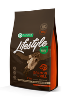 Сухой беззерновой корм для собак Nature's Protection Lifestyle Grain Free Salmon with krill Adult Small and Mini Breeds с лососем и крилем