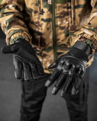 Тактические перчатки ultra protect армейские black L - изображение 3