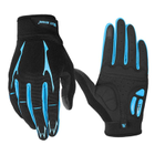 Перчатки велосипедные спортивные West Biking 0211191 с пальцами XL Blue XL - изображение 2