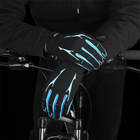 Перчатки велосипедные спортивные West Biking 0211191 с пальцами XL Blue XL - изображение 5