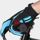 Перчатки велосипедные спортивные West Biking 0211191 с пальцами XL Blue XL - изображение 6