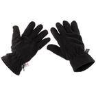Перчатки флисовые MFH Fleece Thinsulate Черные L - изображение 1