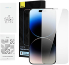 Загартоване скло Baseus Crystal Series with Cleaning Kit для Apple iPhone 14 Pro Max 2 шт Black (P60012018201-00) - зображення 1