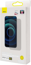 Загартоване скло Baseus для Apple iPhone 12 Pro Max 2 шт Black (SGBL061002) - зображення 1