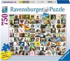 Puzzle XXL Ravensburger 99 Lovable Dogs 750 elemenów (4005556169399) - obraz 1