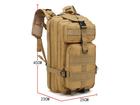 Рюкзак тактичний Smartex 3P Tactical 30 ST-008 khaki - изображение 10
