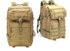 Рюкзак тактичний Smartex 3P Tactical 45 ST-138 khaki - изображение 3