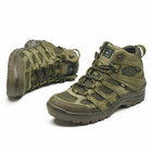 Берці літні тактичні черевики PAV 507 олива хакі шкіряні сітка Fee Air 46 - зображення 6