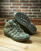 Берці літні тактичні черевики PAV 507 олива хакі шкіряні сітка Fee Air 46 - зображення 9