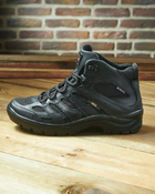 Берці літні тактичні черевики PAV 507 чорні шкіряні сітка Fee Air 40 - зображення 10