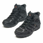 Берцы летние тактические ботинки PAV 507 черные кожаные сетка Fee Air 42 - изображение 4