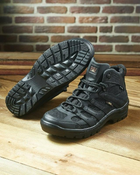 Берці літні тактичні черевики PAV 507 чорні шкіряні сітка Fee Air 46 - зображення 8