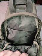 Тиктична нагрудна сумка через плече олива - зображення 9