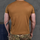 Чоловіча потовідвідна футболка Coolmax з принтом "НГУ" койот розмір 2XL - зображення 4
