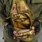 Нагрудний рюкзак 5л Oxford / Вологозахищена сумка-слінг мультикам 30х17х7 см - зображення 7
