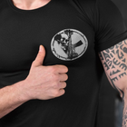 Потовідвідна чоловіча футболка Odin coolmax з принтом "Dzen" чорна розмір 2XL - зображення 6