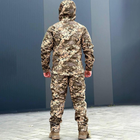 Чоловіча Водовідштовхувальна Форма "Cans" Софтшелл на флісі Куртка з капюшоном + Штани піксель розмір 4XL - зображення 2