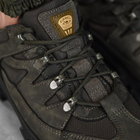 Мужские кроссовки Ghost из прессованной кожи с вентиляционными вставками олива размер 45 - изображение 5