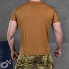Чоловіча потовідвідна футболка з принтом "Штурмовик" Coolmax койот розмір XL - зображення 4