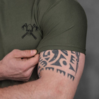 Мужская потоотводящая футболка Coolmax с принтом "Чеpеп" олива размер L - изображение 6