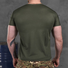 Потоотводящая мужская футболка Coolmax с принтом "Сoлдaт" олива размер XL - изображение 4