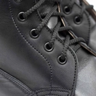 Шкіряні берці зі зручною системою шнурівки чорні розмір 44 - зображення 5