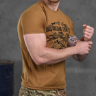 Чоловіча потовідвідна футболка Coolmax з принтом "НГУ" койот розмір S - зображення 3