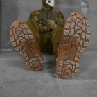 Мужские кожаные кроссовки с вставками текстиля койот размер 43 - изображение 5