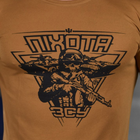 Чоловіча потовідвідна футболка Coolmax з принтом "Піхота" койот розмір L - зображення 6
