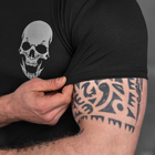 Потовідвідна чоловіча футболка Odin Coolmax із принтом "Skull" чорна розмір M - зображення 7