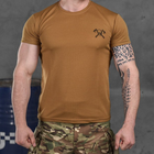 Чоловіча потовідвідна футболка Bayraktar Coolmax з принтом "Чеpеп" койот розмір L - зображення 1