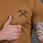 Чоловіча потовідвідна футболка Bayraktar Coolmax з принтом "Чеpеп" койот розмір L - зображення 4