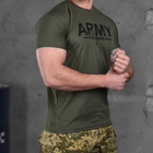 Мужская потоотводящая футболка Army Coolmax олива размер L - изображение 3