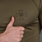 Мужская футболка Coolpass олива размер XL - изображение 5