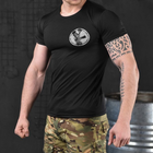 Потовідвідна чоловіча футболка Odin coolmax з принтом "Dzen" чорна розмір M - зображення 3