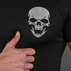 Потовідвідна чоловіча футболка Odin Coolmax із принтом "Skull" чорна розмір 2XL - зображення 5