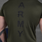 Мужская футболка "Army" CoolPass с сетчатыми вставками олива размер 2XL - изображение 6